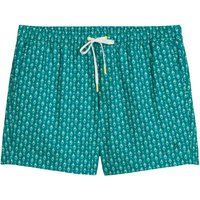 Badeshorts mit geometrischem Rautenmuster
