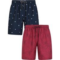 Badeshorts mit tropischem Print
