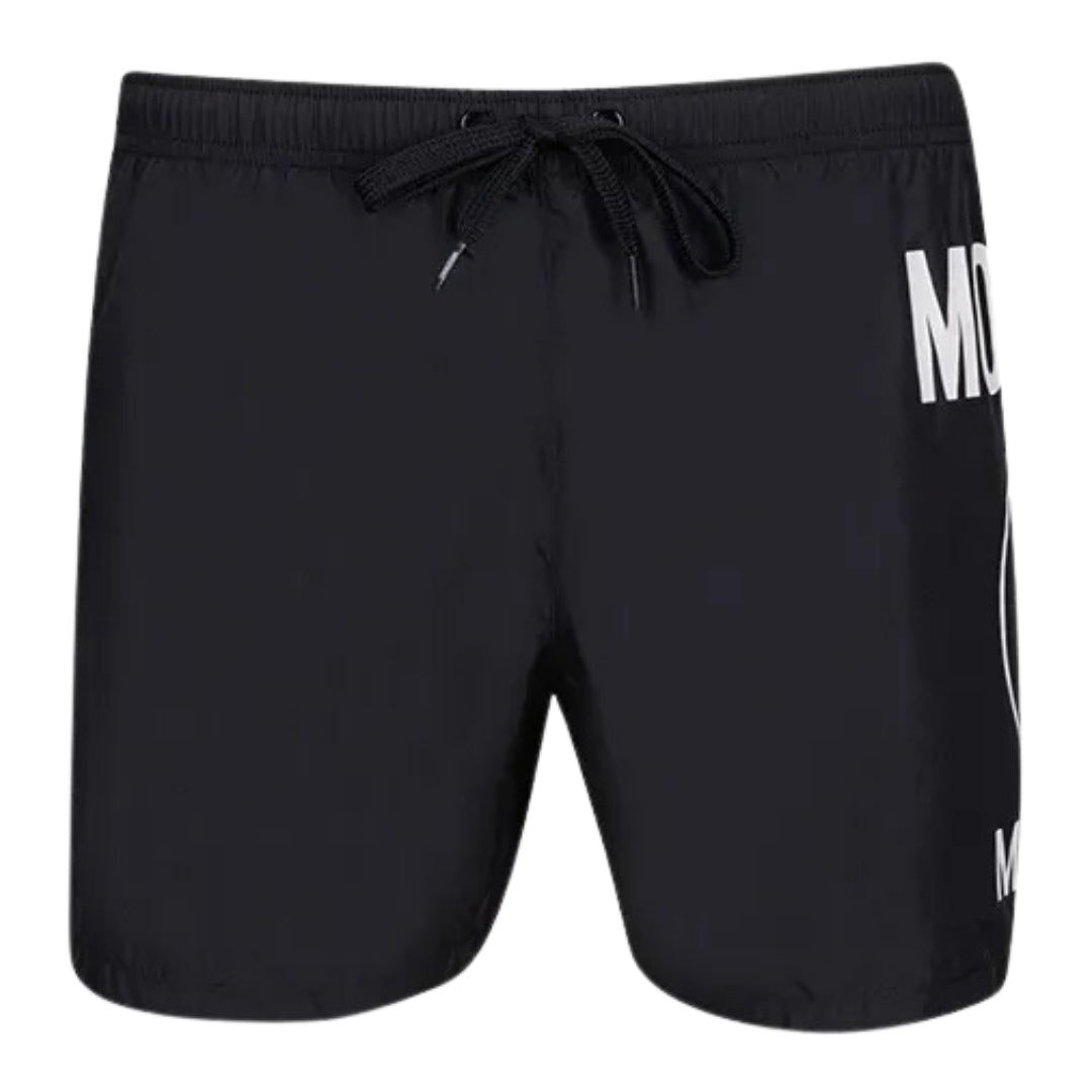 Badeshorts mit Logo-Print und Kordelzug