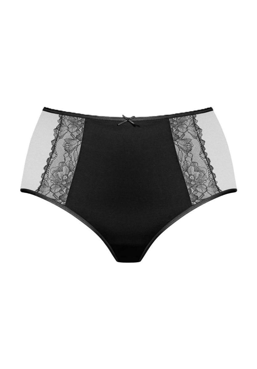 Hoche Taille Slip mit Spitzendetails