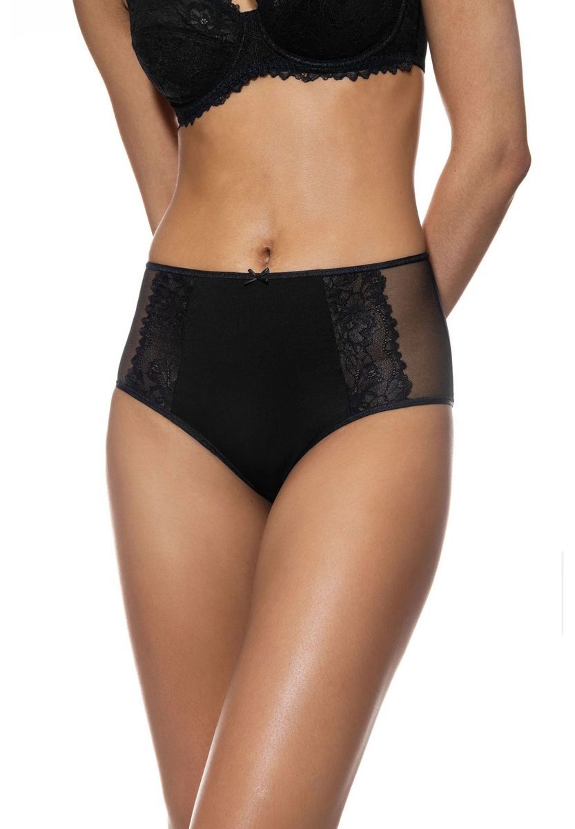 Hoche Taille Slip mit Spitzendetails