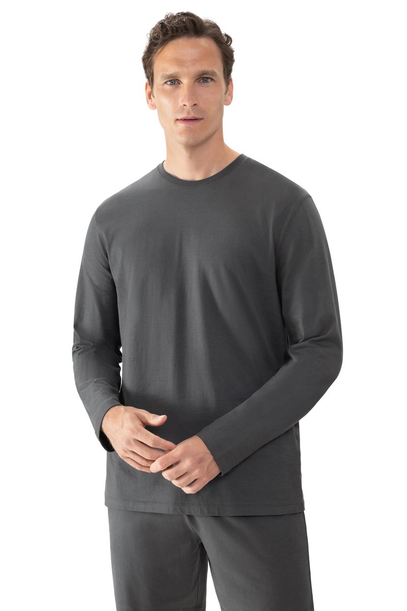 Klassisches Baumwoll-Langarmshirt