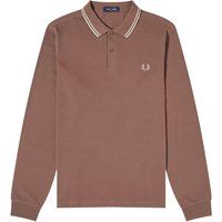 Klassisches Langarm-Poloshirt mit Doppelstreifen