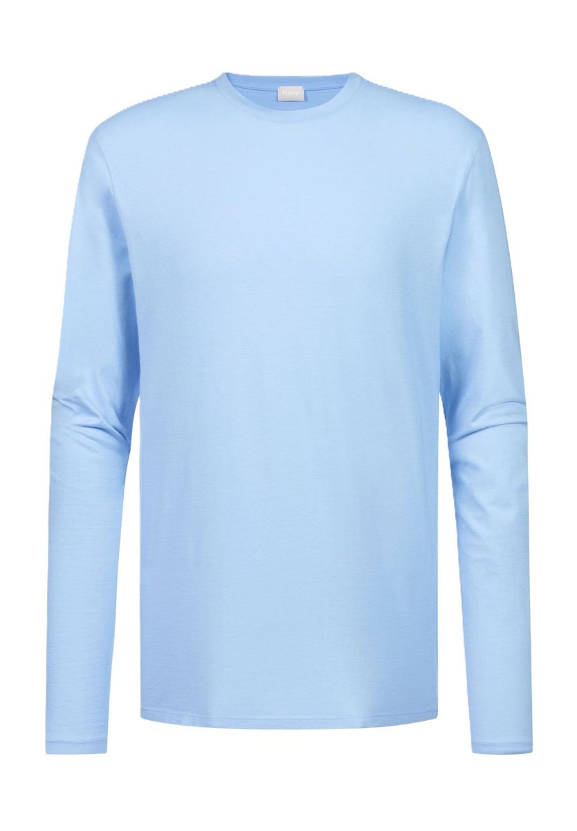 Klassisches hellblaues Langarmshirt