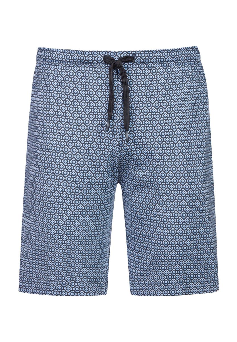Herren Loungeshorts mit Print und Kordelzug