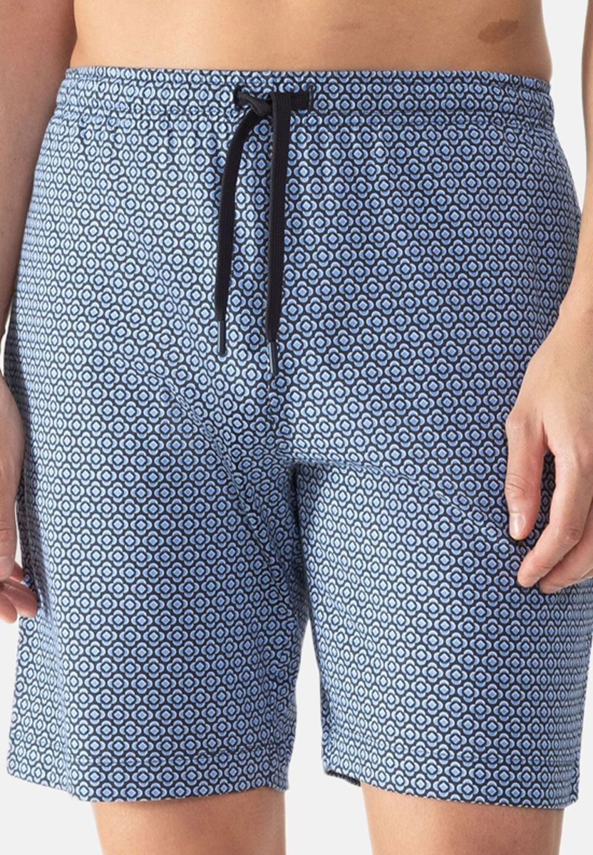 Herren Loungeshorts mit Print und Kordelzug