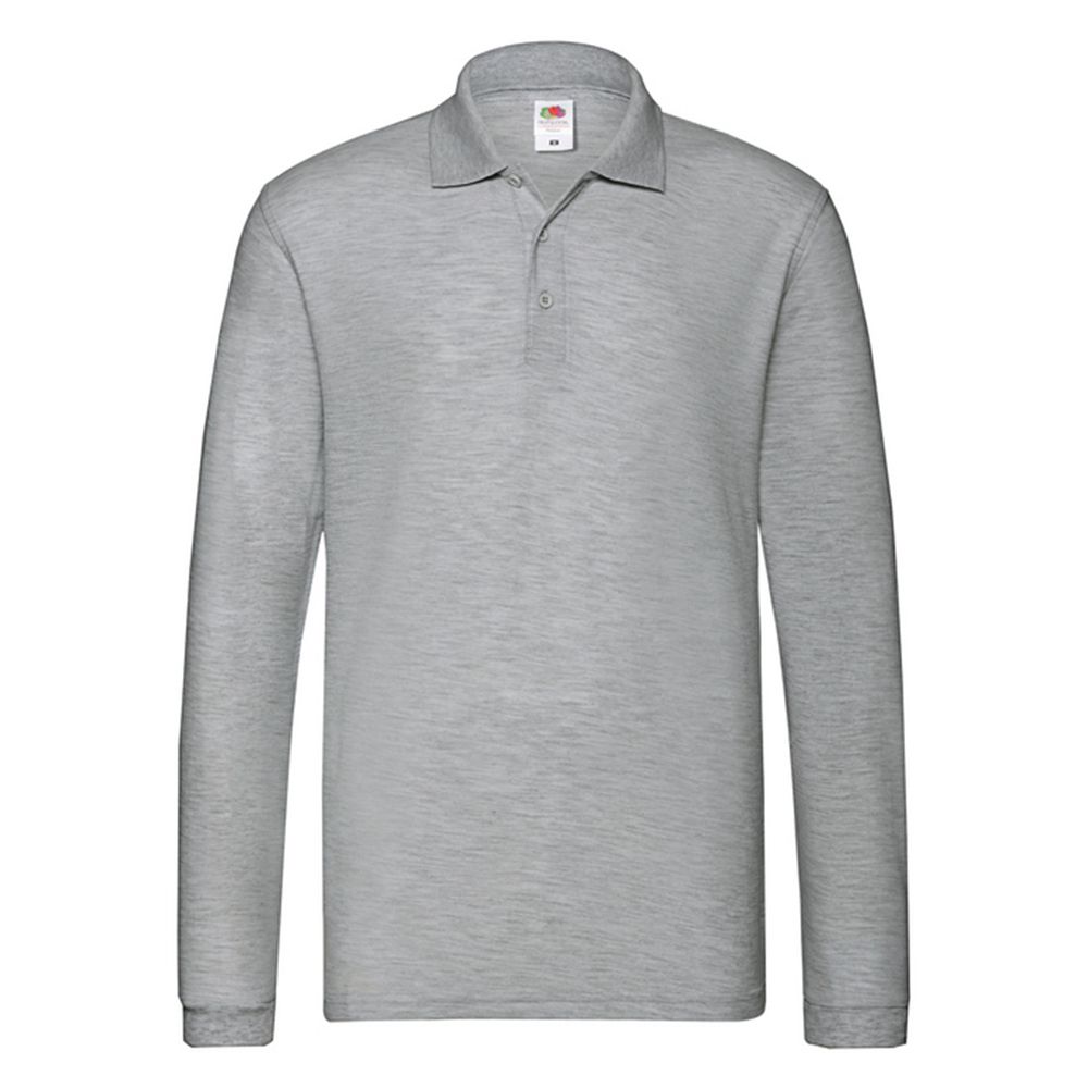 Premium Langarm-Piqué-Poloshirt