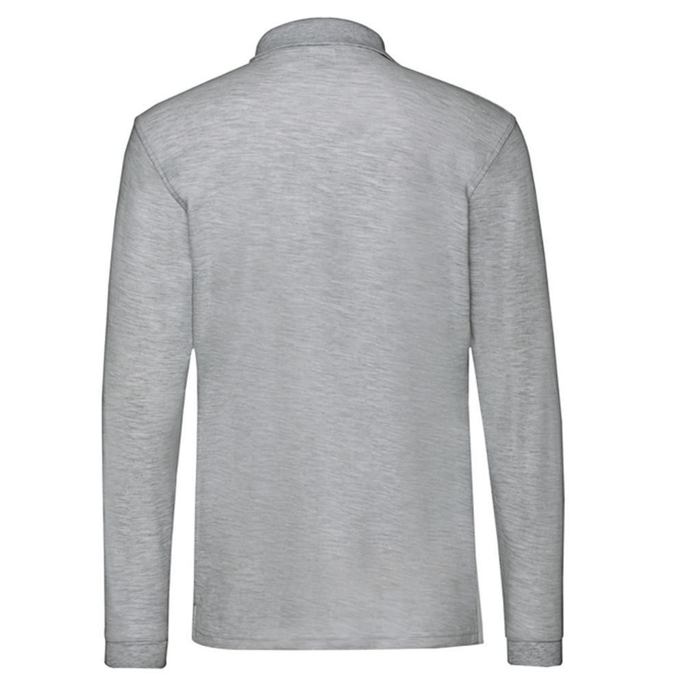 Premium Langarm-Piqué-Poloshirt