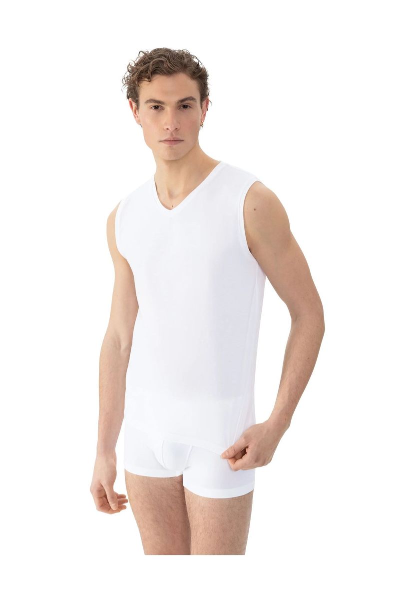 Bequemes Baumwoll-Unterhemd mit V-Ausschnitt
