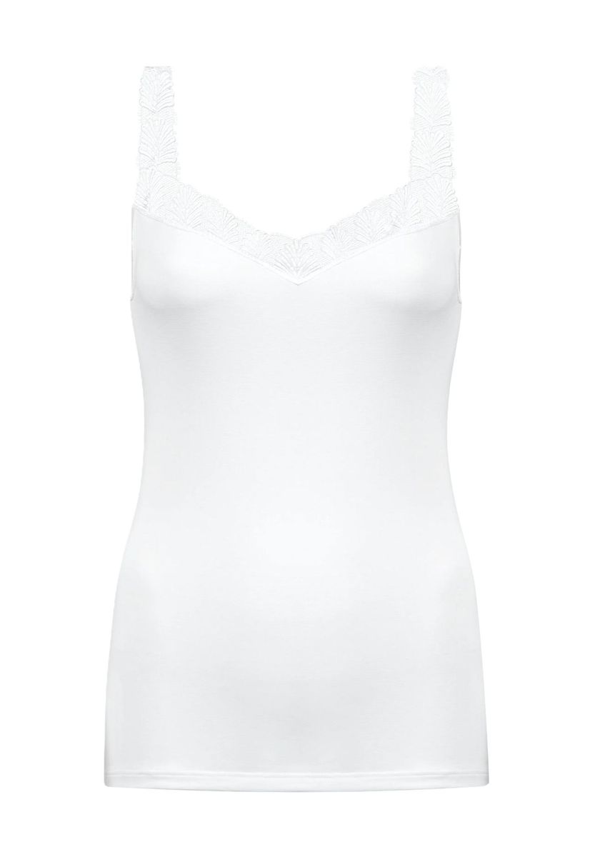 Elegantes Tanktop mit Spitzenbesatz