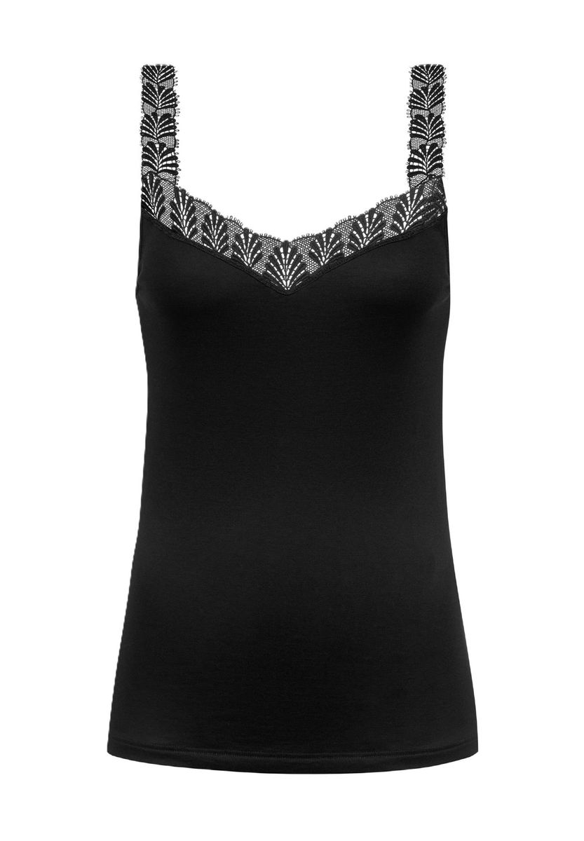 Elegantes Tanktop mit Spitzeneinsatz