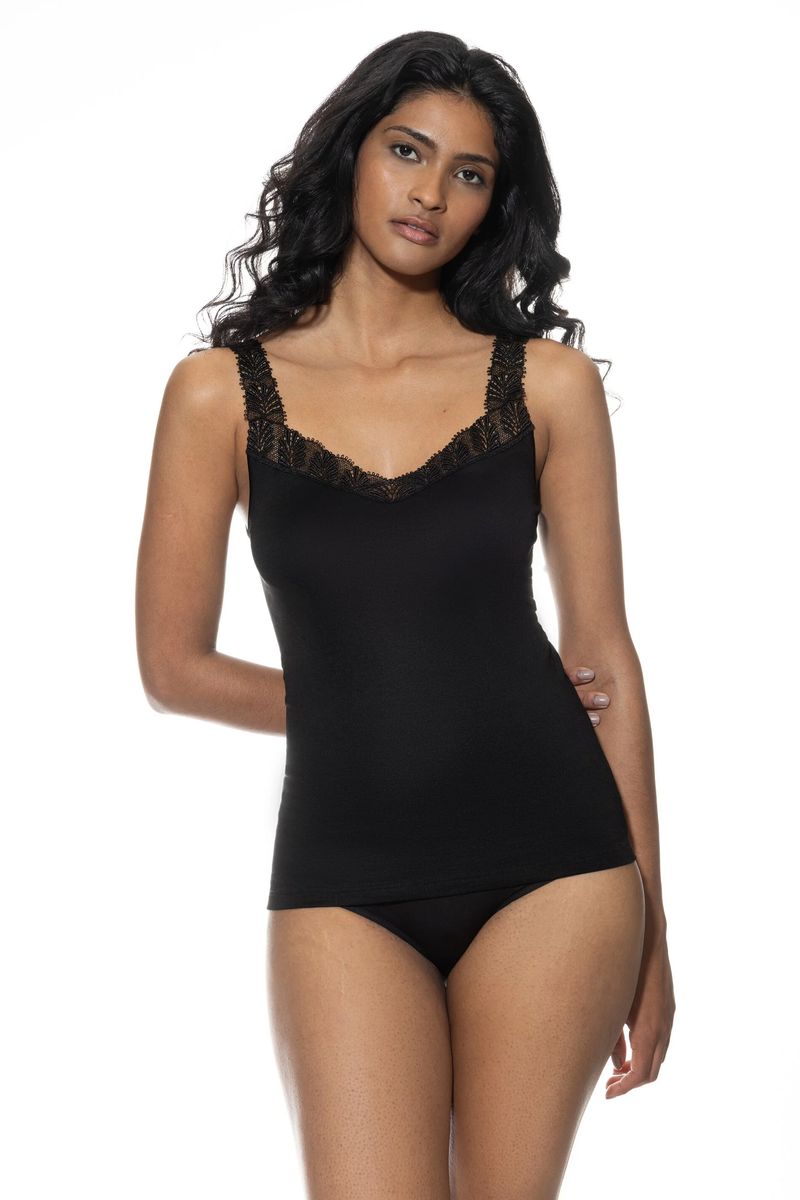 Elegantes Tanktop mit Spitzeneinsatz