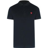 Poloshirt mit Herz-Stickerei
