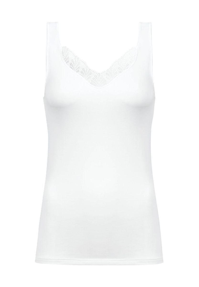 Elegantes Tanktop mit Spitzenbesatz