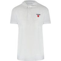 Kurzarm-Poloshirt mit Herz-Detail