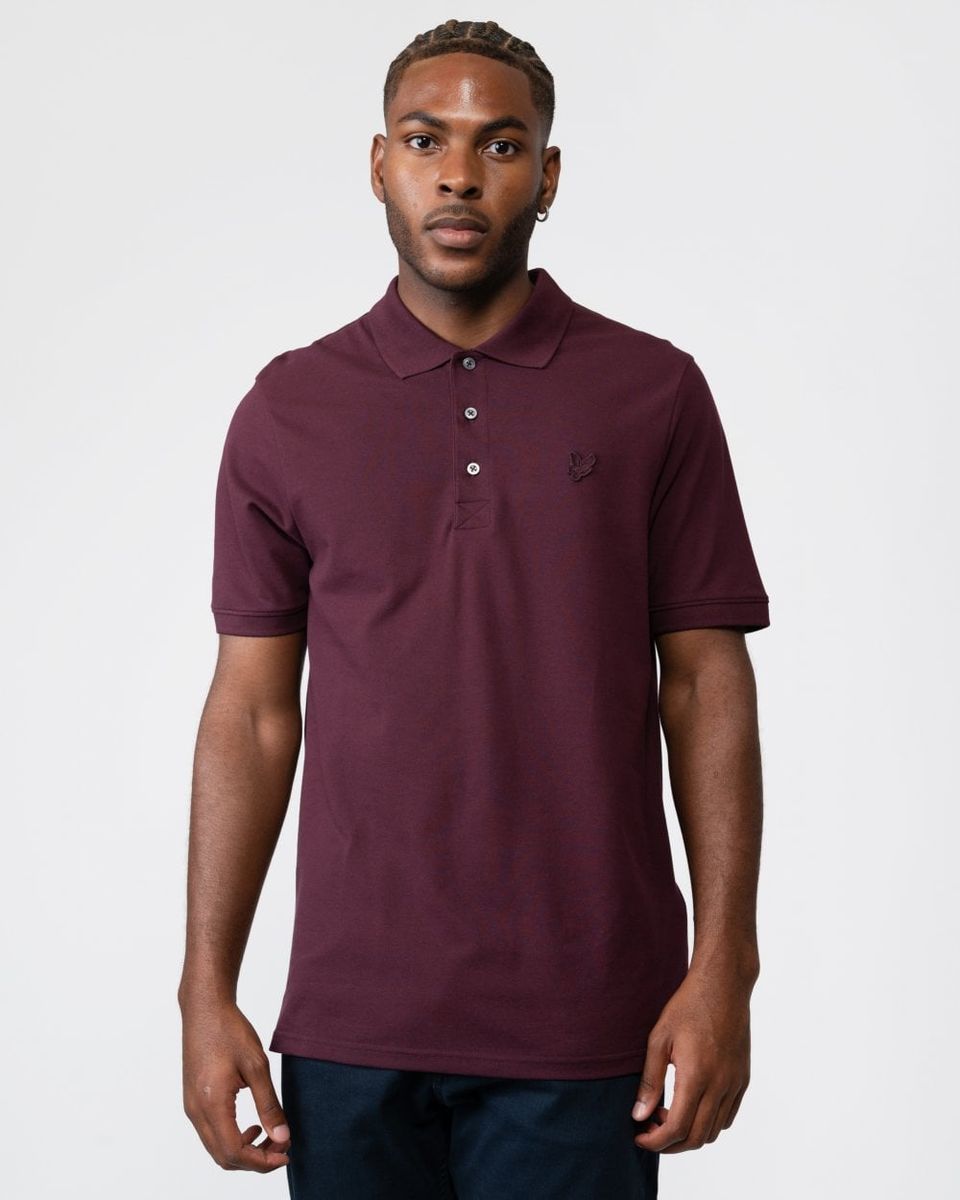 Klassisches Poloshirt mit Logo-Stickerei