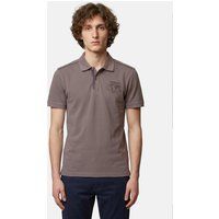 Kurzärmeliges Poloshirt mit Globus-Grafik