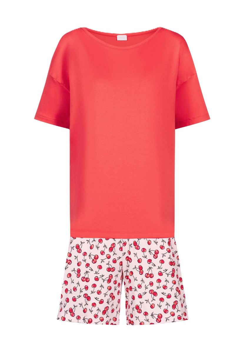 Kirschdruck Pyjama Shorty Set