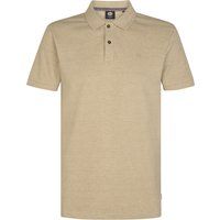 Kurzärmeliges Poloshirt aus Melange-Baumwolle
