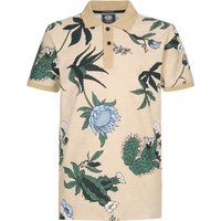 Bio-Baumwoll-Polo mit botanischem Print
