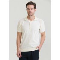 Kurzärmeliges Strick-Poloshirt