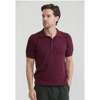 Strick-Poloshirt mit Raglanärmeln