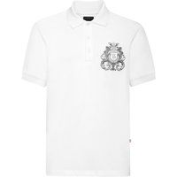 Piqué-Poloshirt mit Barock-Wappen