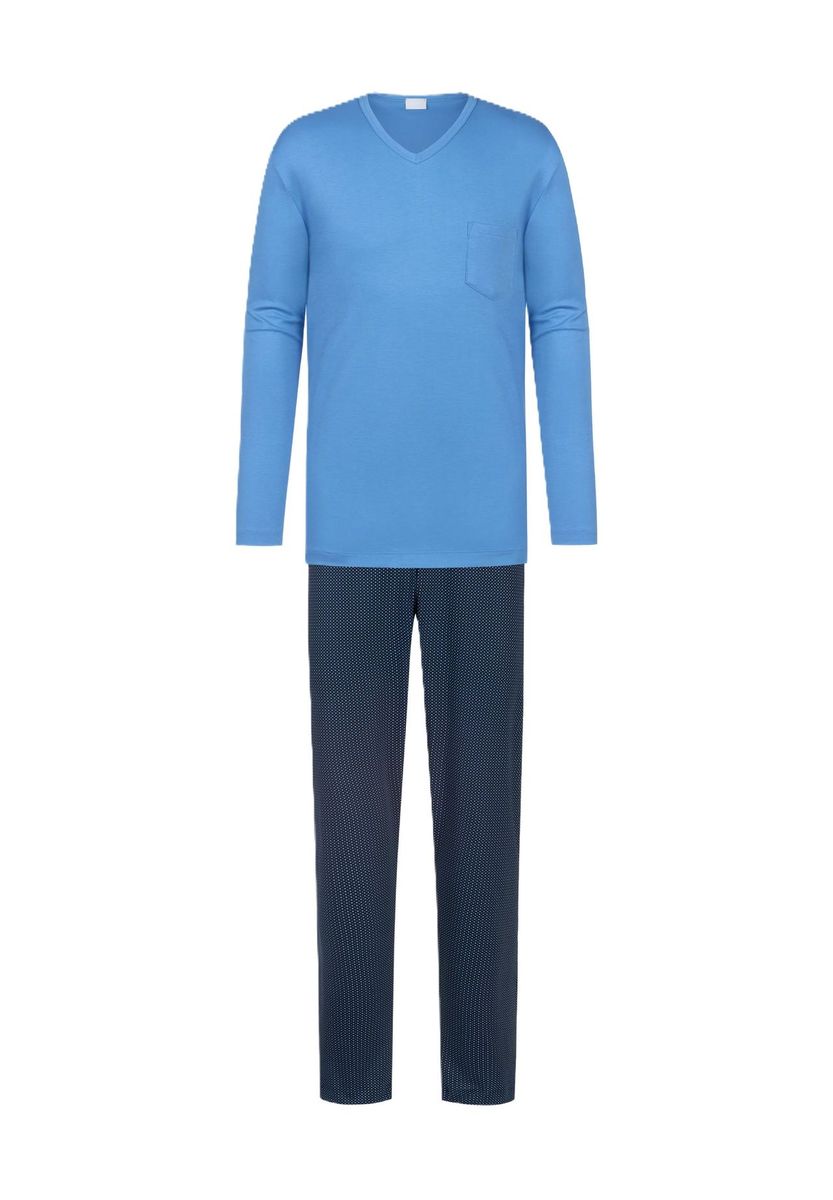 Herren Baumwoll Schlafanzug Set