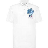 Besticktes Poloshirt mit Racing-Grafik