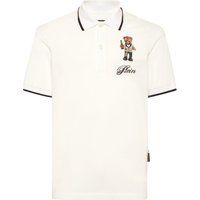 Piqué-Poloshirt mit Teddybär-Stickerei