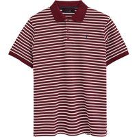 Klassisches gestreiftes Pique-Poloshirt