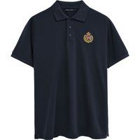 Piqué-Poloshirt mit nautischem Wappen