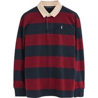 Gestreiftes Langarm-Rugbyshirt