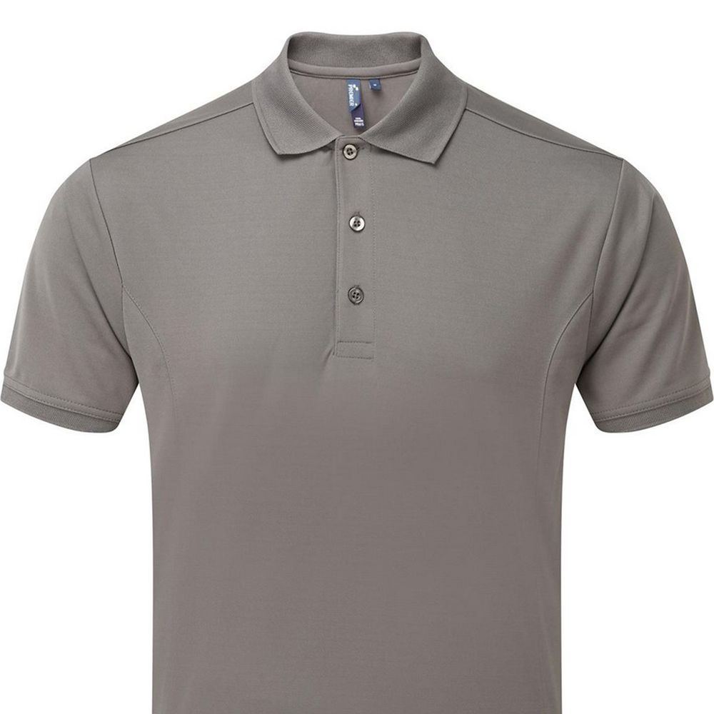 Feuchtigkeitsableitendes Slim-Fit Poloshirt
