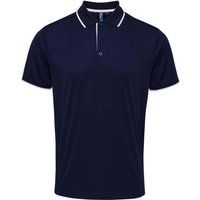 Performance-Poloshirt mit Kontraststreifen