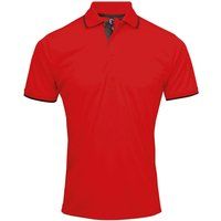 Performance-Poloshirt mit Kontrastdetails