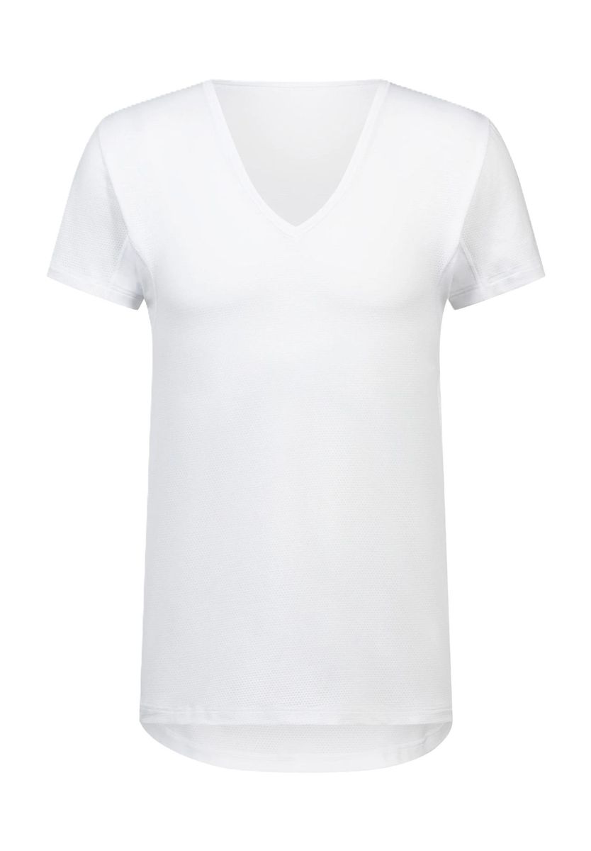 Klassisches weißes V-Ausschnitt Unterhemd