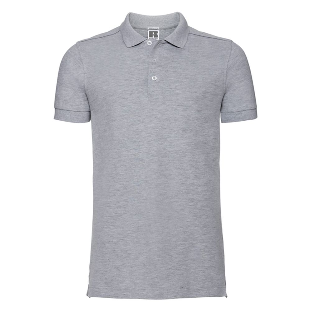 Kurzarm-Polo aus Stretch-Piqué