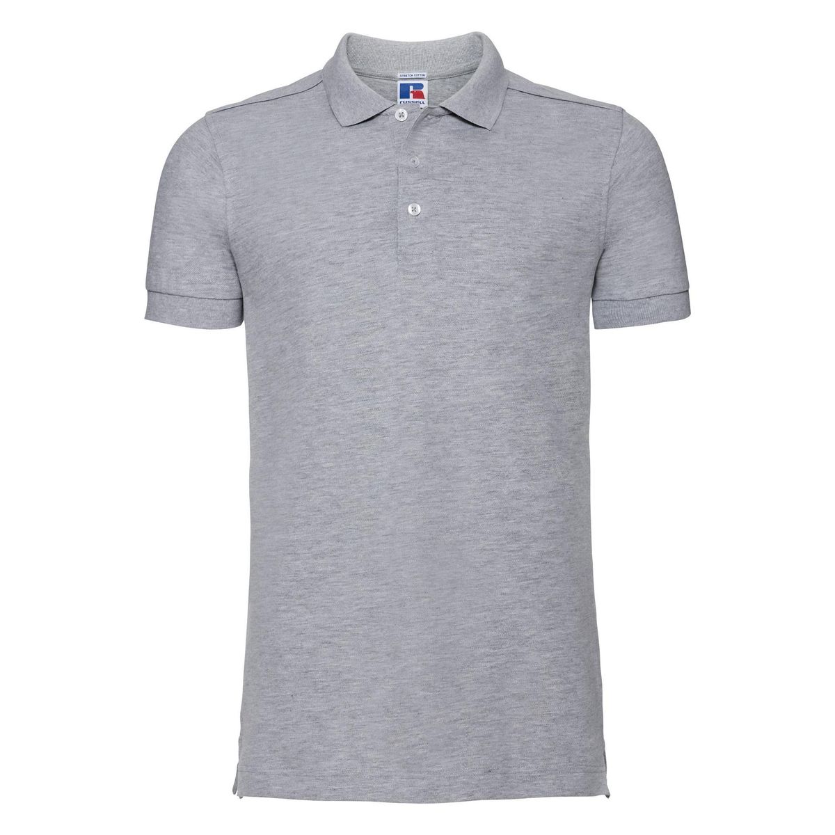 Kurzärmeliges Stretch-Poloshirt aus Baumwolle