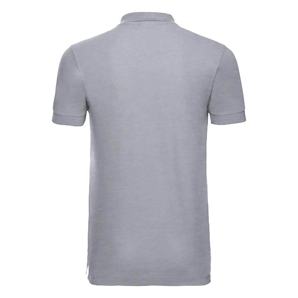 Kurzärmeliges Stretch-Poloshirt aus Baumwolle