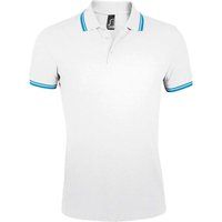 Piqué-Poloshirt mit Kontraststreifen