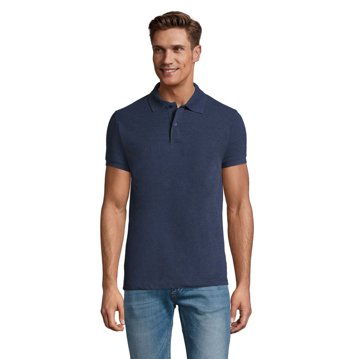 Klassisches Piqué-Poloshirt mit regulärer Passform