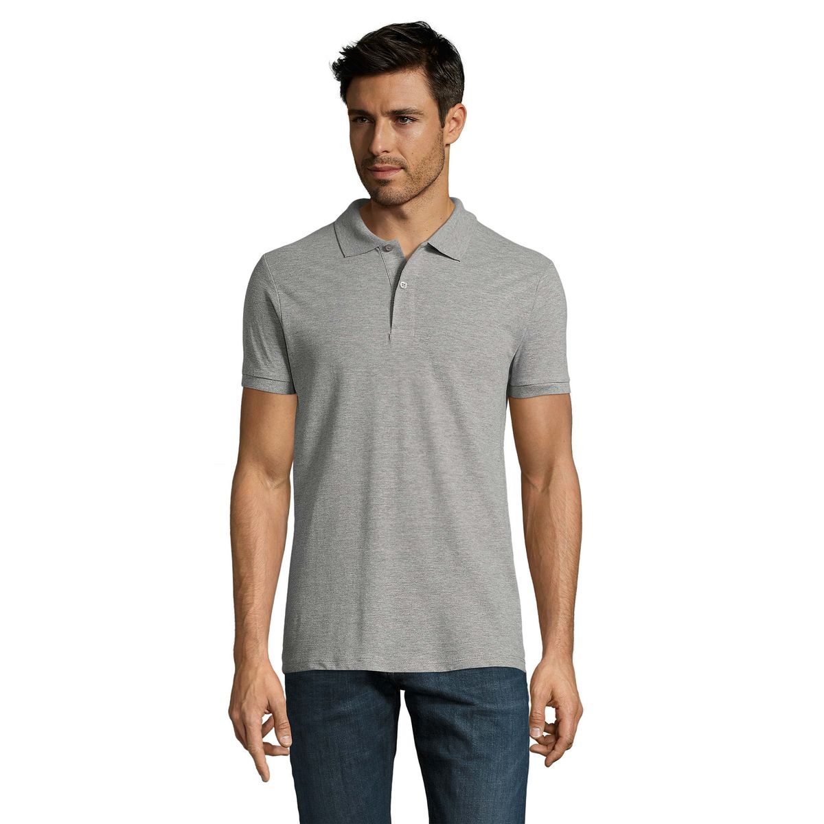 Klassisches Poloshirt aus Piqué-Mischgewebe
