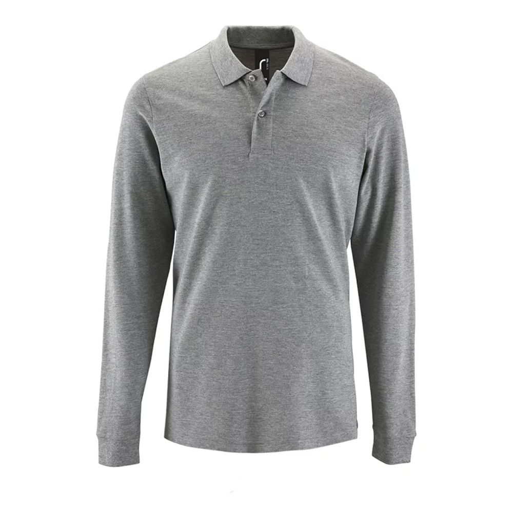 Klassisches Langarm-Piqué-Poloshirt