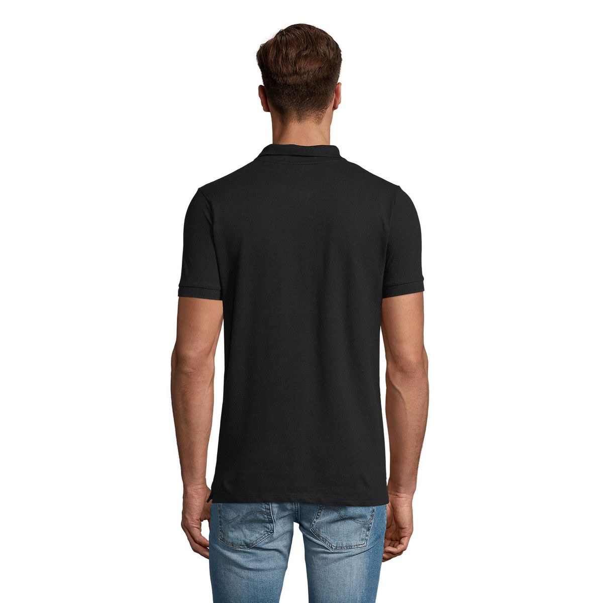 Kurzärmliges Poloshirt aus Baumwoll-Stretch