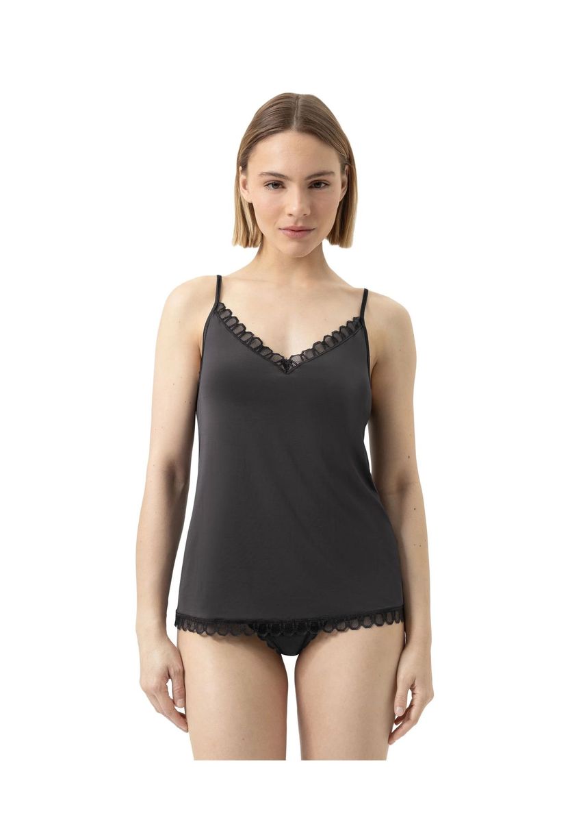 Camisole mit V-Ausschnitt und Spitze