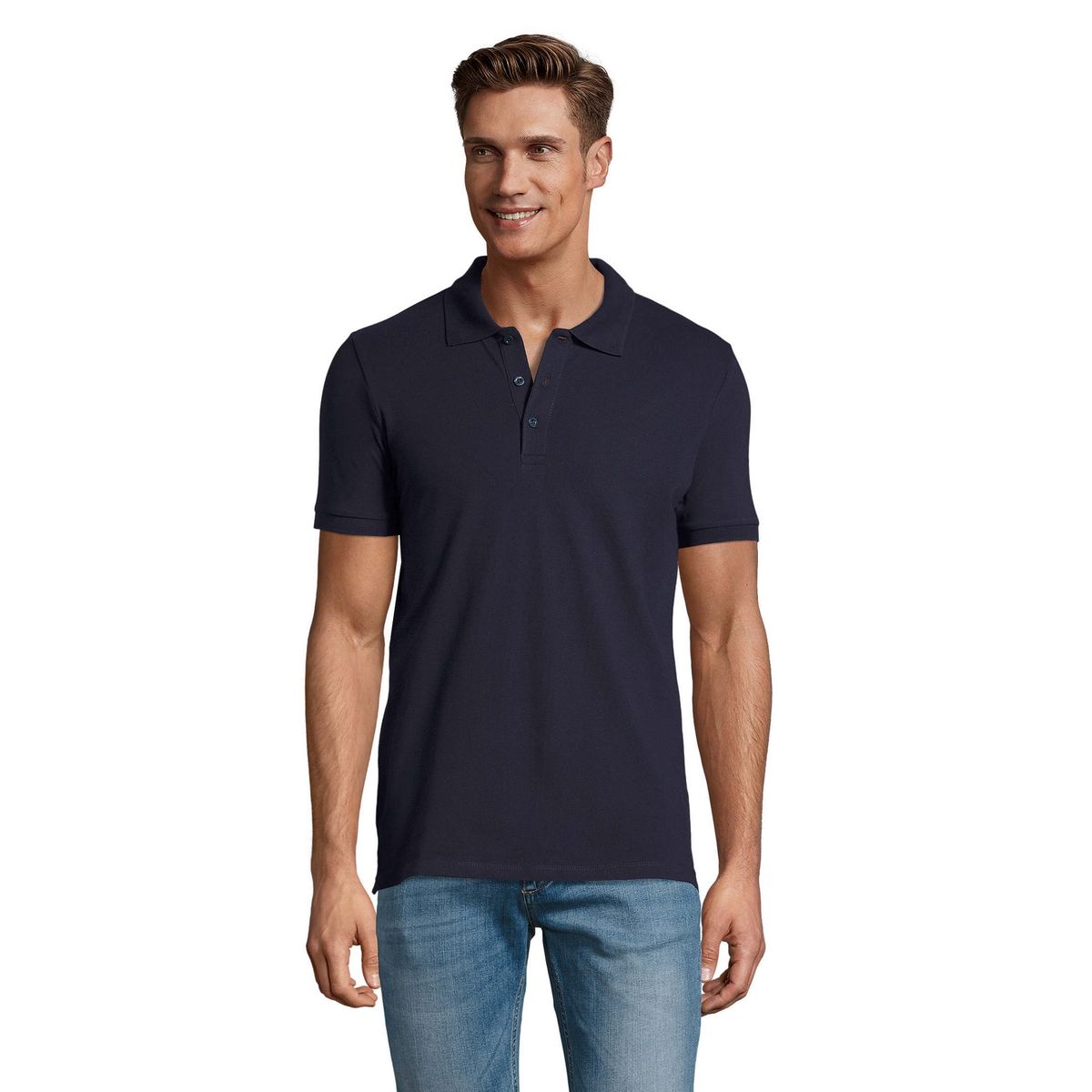 Klassisches Poloshirt aus Baumwoll-Piqué