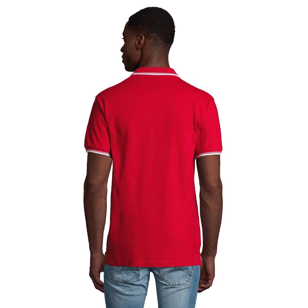 Piqué-Poloshirt mit Kontraststreifen