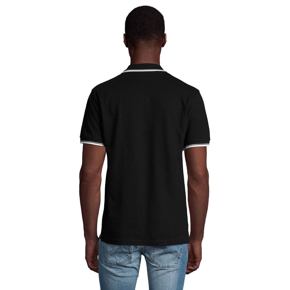 Klassisches Piqué-Poloshirt mit Kontraststreifen