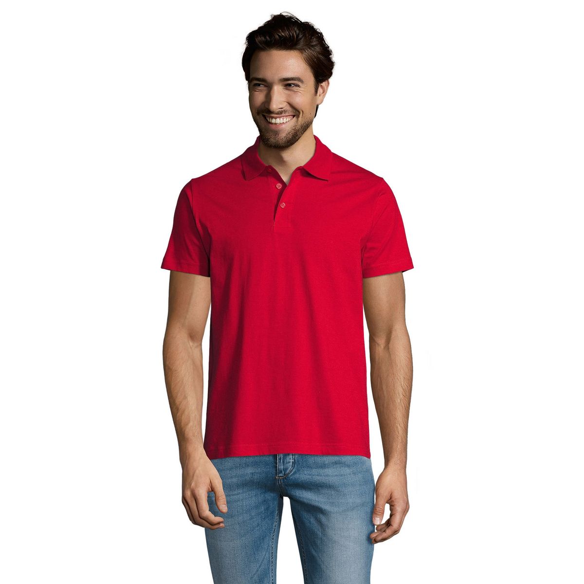 Klassisches Jersey-Baumwoll-Poloshirt